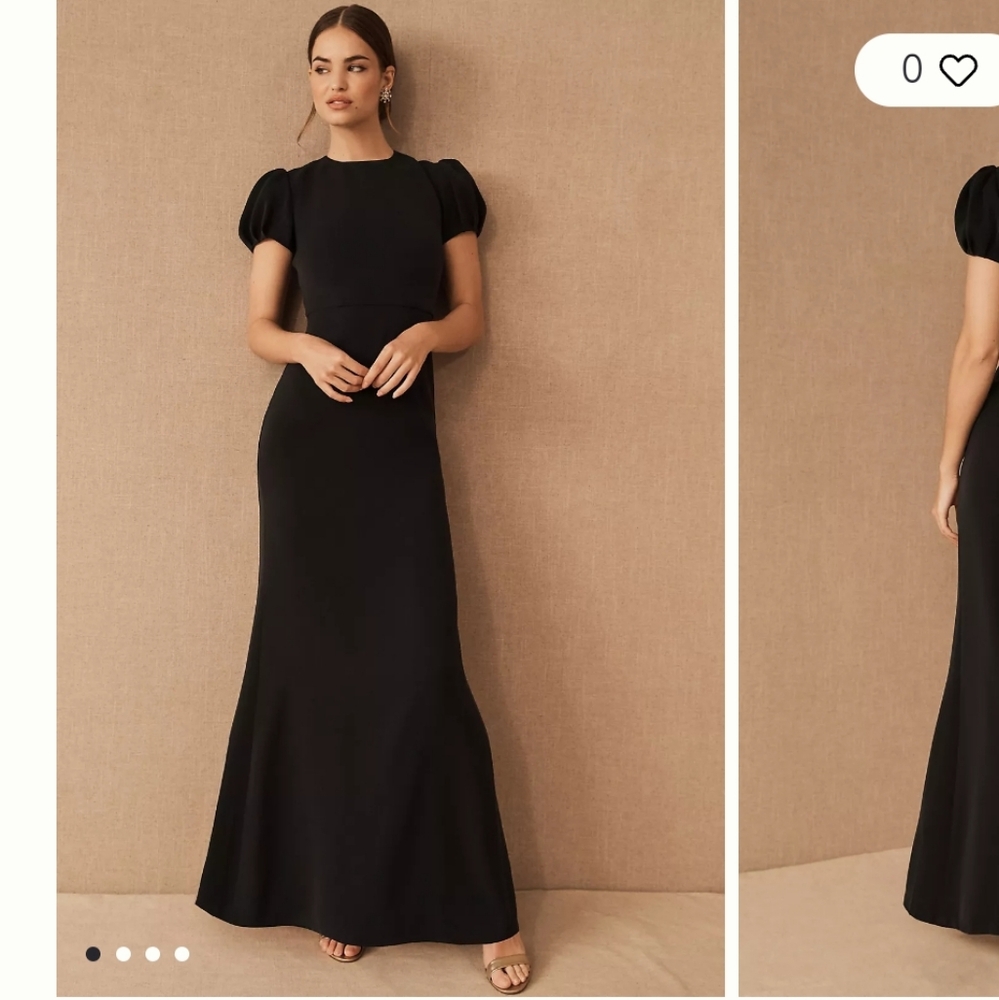 Sanchin & Babi Linna Dress Black NWT Size 6 BHLDN